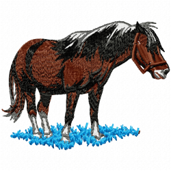 Horses Embroidery Design 7 Horses Embroidery Design 7